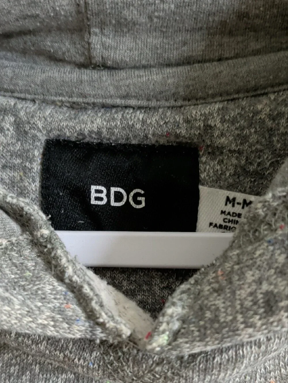 BDG Short-Sleeve Hoodie in Heather Gray